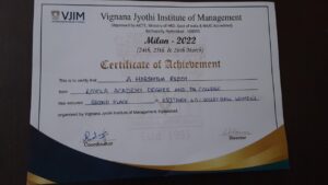 HARSHITHA (VOLLEY BALL)